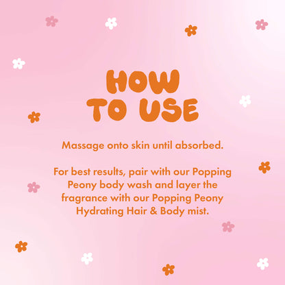 Popping Peony Mini Body Cream