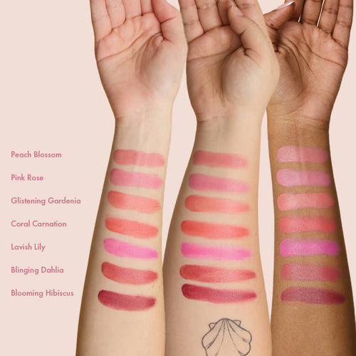 Glow milk cream blush shades on skin