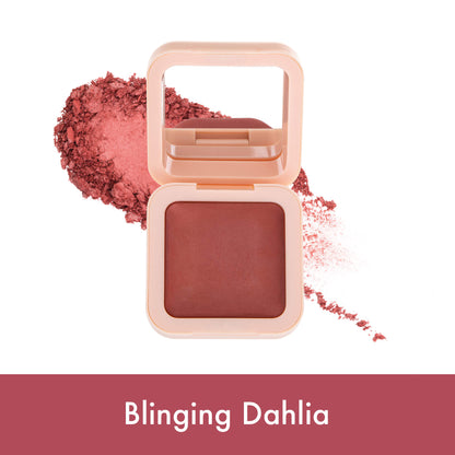 Glow milk powder matte blush blinging dhalia