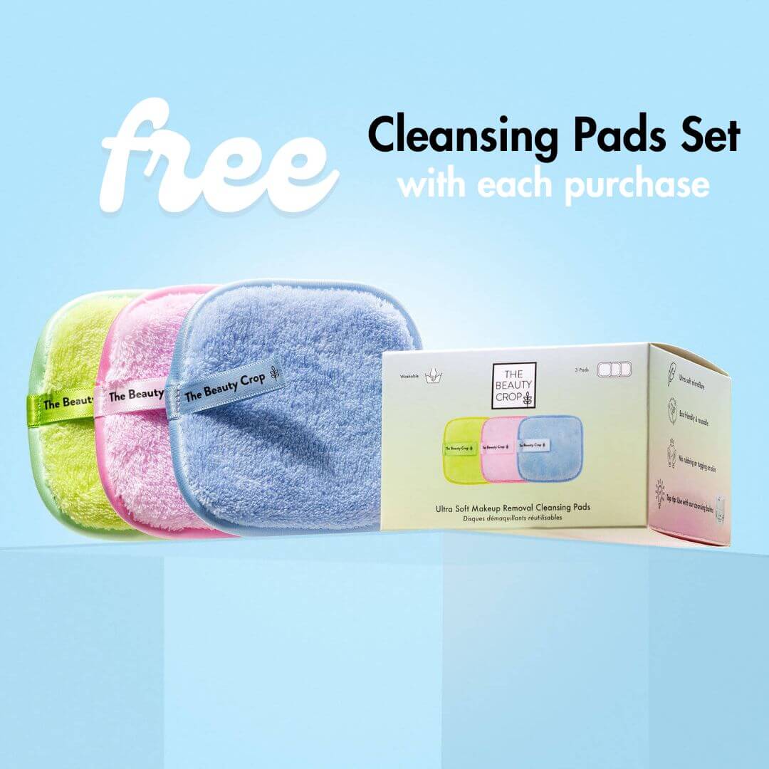 free cleansing pads set with each purchase
