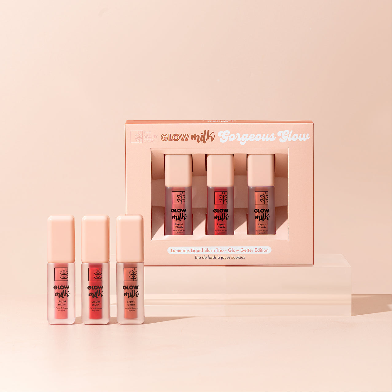 Glow Milk Luminous Liquid Blush Set of 3 - Glow Getter Edition