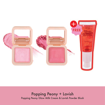 Popping Peony Cream & Lavish Powder Blush + Oui Cherie Primer
