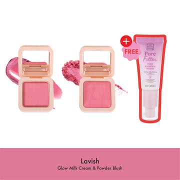 Lavish Cream & Powder Blush + PoreFilter Primer
