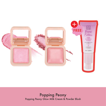 Popping Peony Cream & Powder Blush + PoreFilter Primer