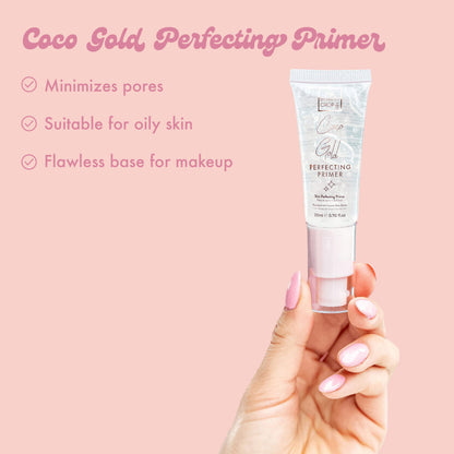 Coco Gold Perfecting Primer
Minimizes pores
CROPS
• Suitable for oily skin
• Flawless base for makeup