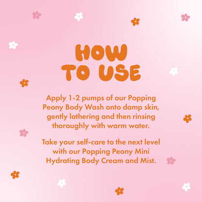 Mini Popping Peony Body Wash