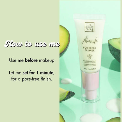 how to use me - use me before makeup, let me set for 1 minute for a pore-free finish.