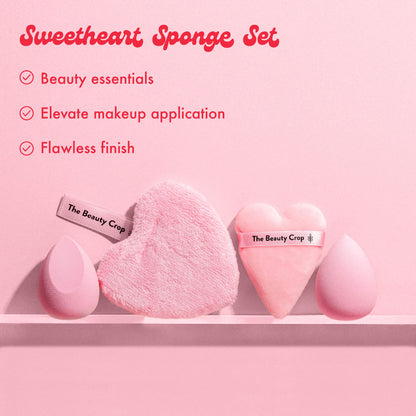 Sweetheart Sponge Set, Beauty essentials, Elevate makeup application, Flawless finish