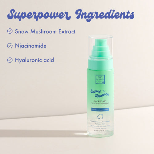 Superpower Ingredients,  Snow Mushroom Extract, Niacinamide, Hyaluronic acid