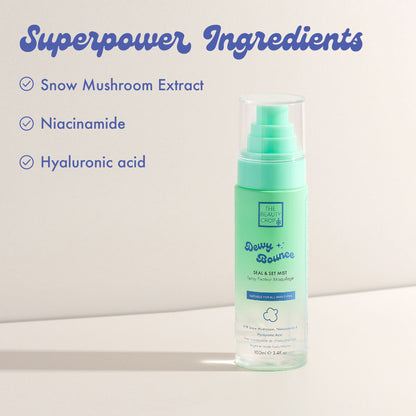 Superpower Ingredients,  Snow Mushroom Extract, Niacinamide, Hyaluronic acid