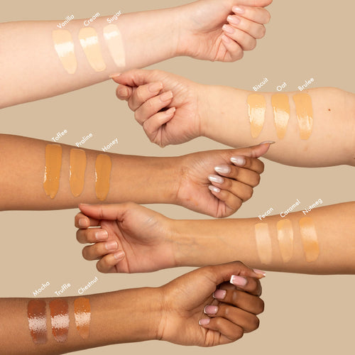 dewy bounce skin tint swatches all shades