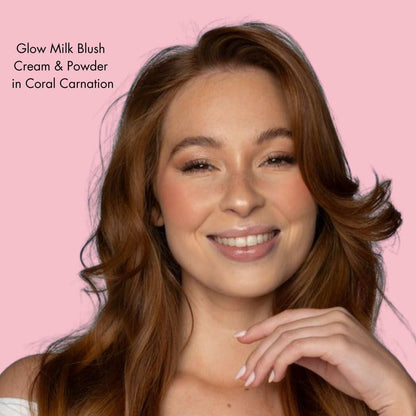Glow Milk Blush Cream & Powder in Coral Carnation