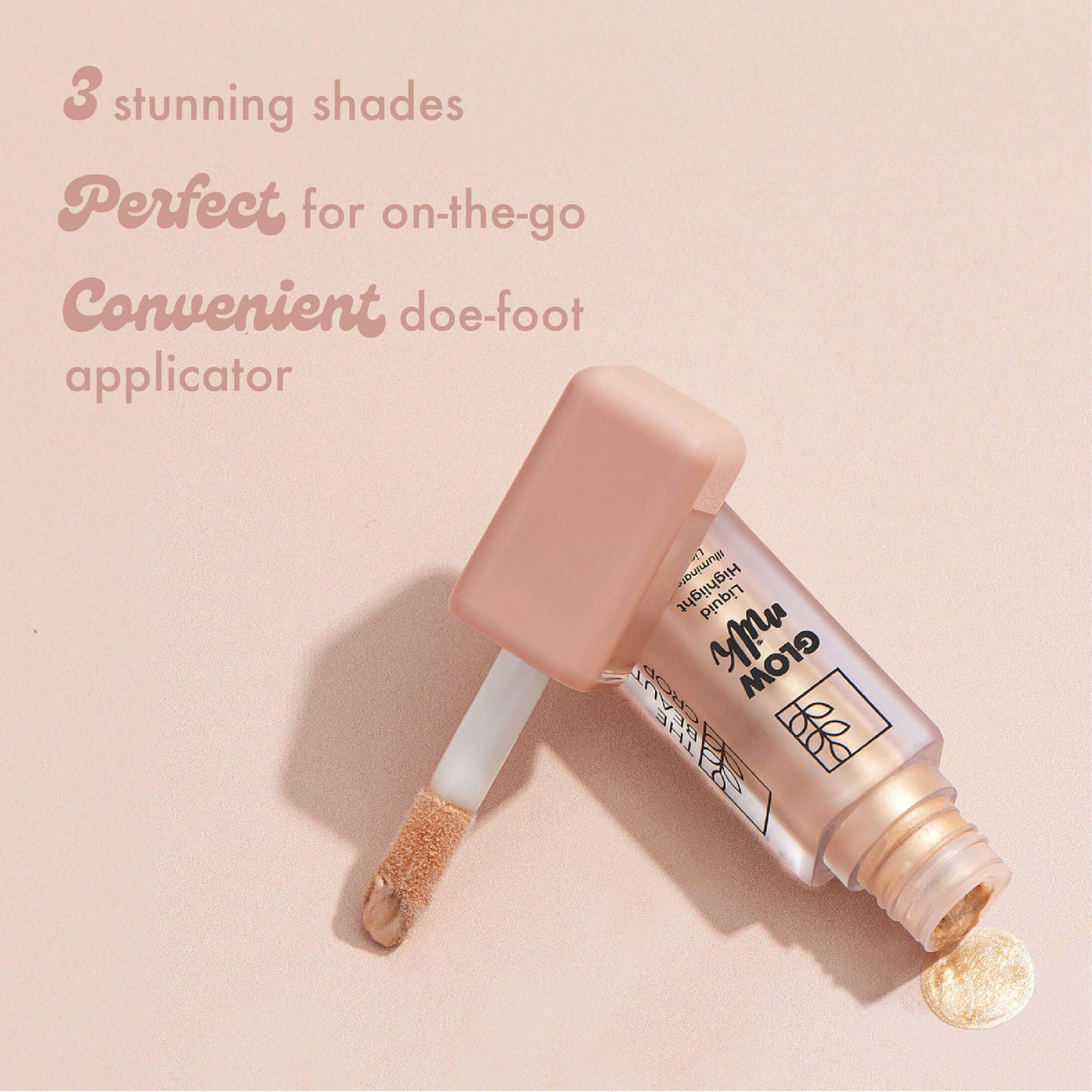 3 stunning shades
Perfect for on-the-go
Convenient doe-foot applicator