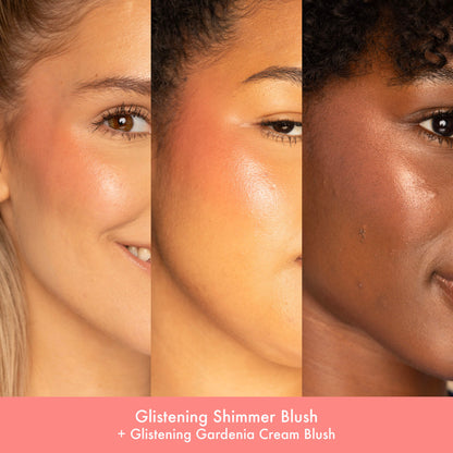 Glistening Shimmer Blush
+ Glistening Gardenia Cream Blush