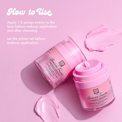 How to Use
Apply 1-2 pumps evenly to the face before makeup application and after cleansing.
Let the primer set before makeup application.