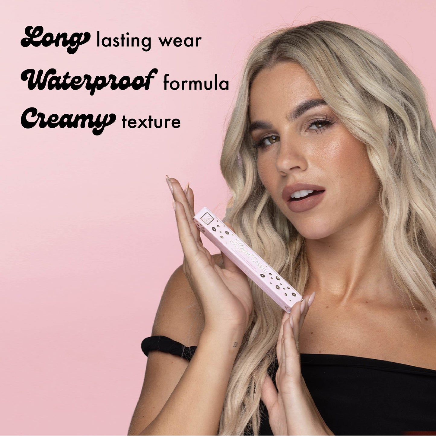 long lasting wear, waterproof formula, creamy texture