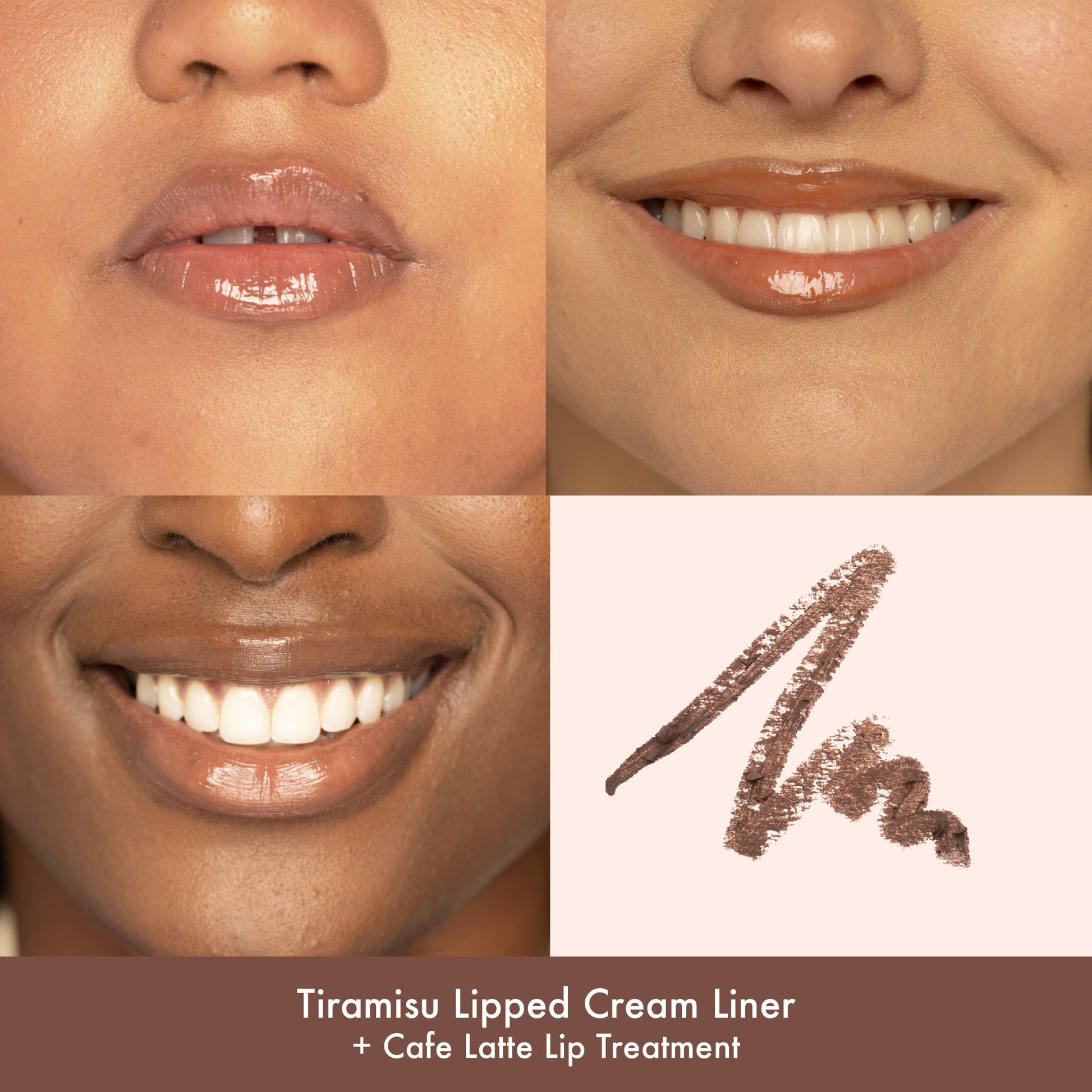 tiramisu lipped cream liner + cafe latte lip treatment