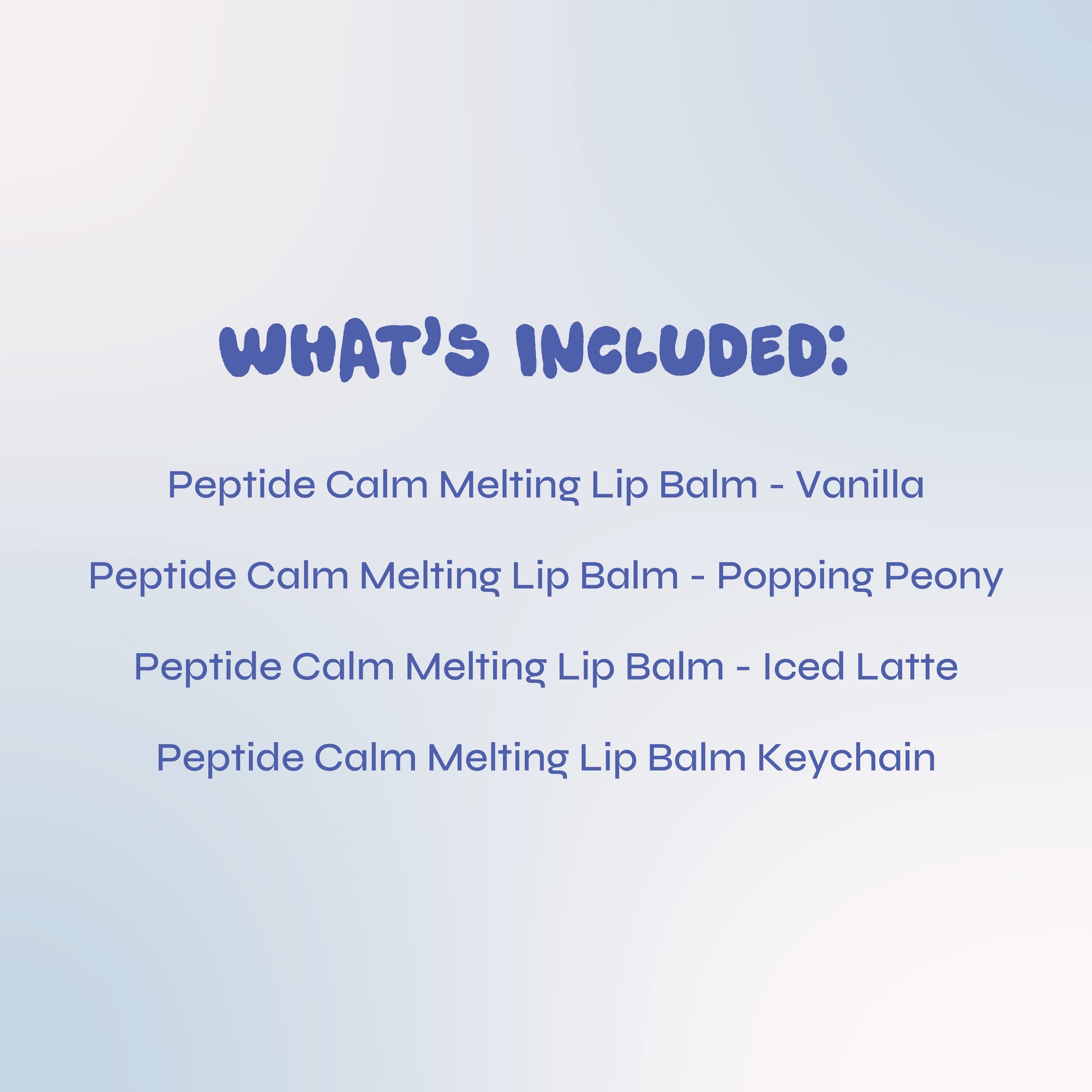Peptide Melting Lip Balm - Set of 3 (With Keychain)
