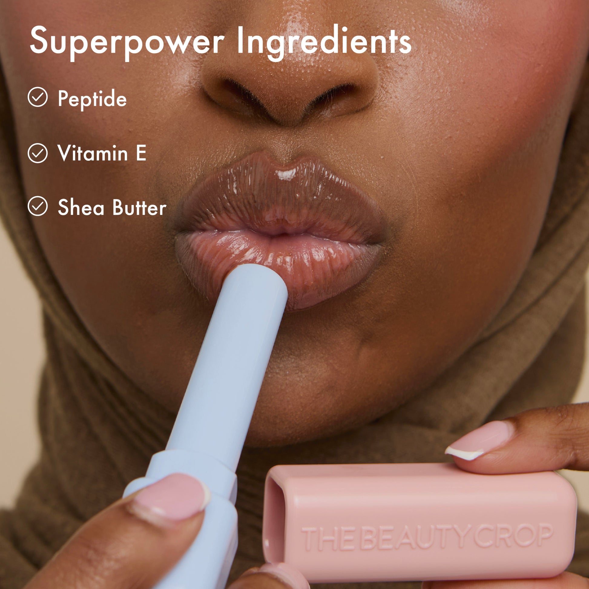 Peptide Calm Melting Lip Balm Superpower Ingredinets:
-Peptide
-Vitaimin E
-Shea Butter
