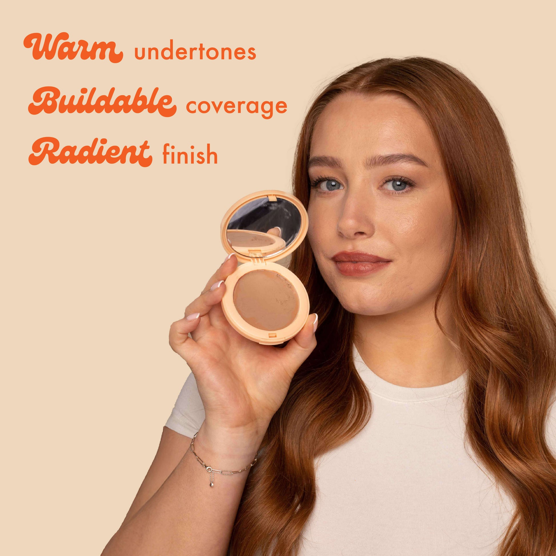 Warm undertones
Buildable coverage
Radient finish