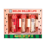 Melon Dollar Lips Lipgloss Trio